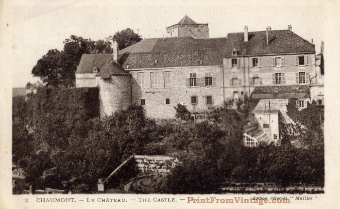 Post Card - Chaumonte - Le Chateau - Print From Vintage